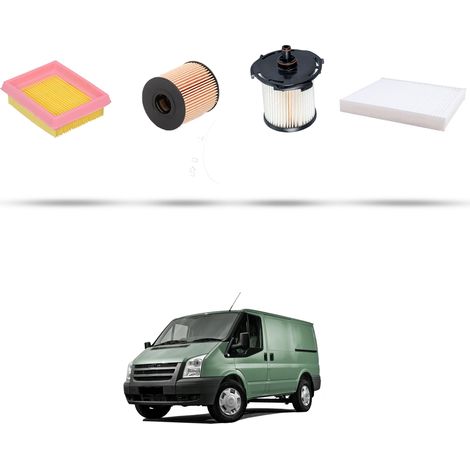 Kit tagliando 4 filtri compatibile con Ford Transit 2007 2.2 TDCi Econetic 74kw dal 2011 (1/5)