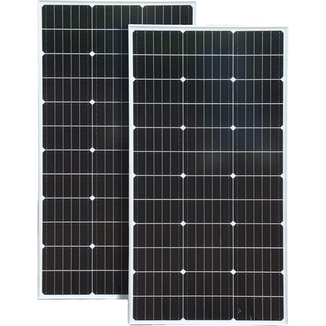 Kit de panneaux solaires, haute efficacité, construction durable, 200W solaire rigide (1/2)
