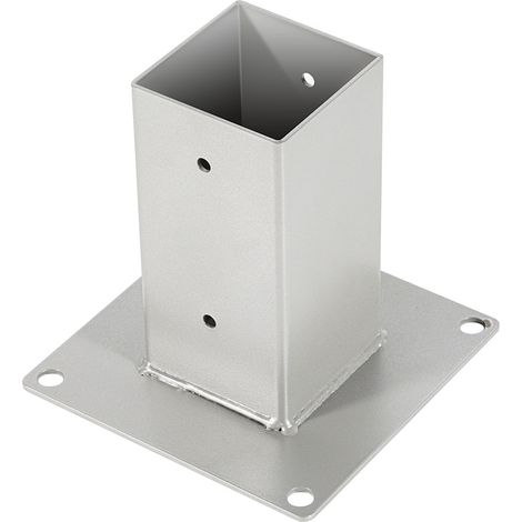 TolleTour Aufschraubhülse Pfostenträger 70x70 mm, 4er Set Pfostenschuh für Vierkant- & Holzpfosten, Bodenhülse für Zaun, Carport & Pergola
