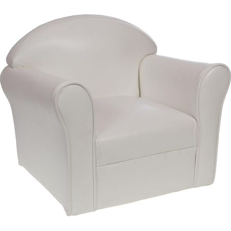 Amadeus - Fauteuil Club enfant blanc (1/4)