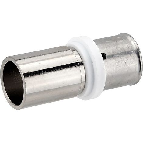 Pressfitting-Übergang 20 x 2,0 mm MV-Rohr auf 22 mm Kupferrohr - Pressanschluss vernickelt (1/3)
