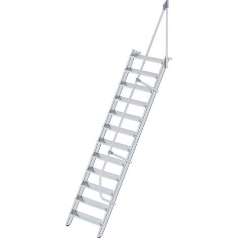 MUNK Treppe 60° inkl. einen Handlauf, 800mm Stufenbreite, 12 Stufen (1/5)