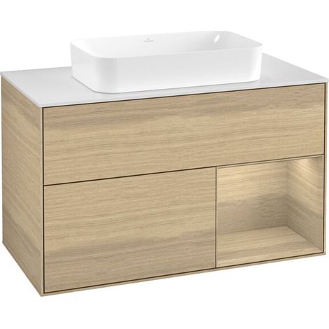 Villeroy & Boch F661PCPC Meuble sous-lavabo Finion F66 (1/2)