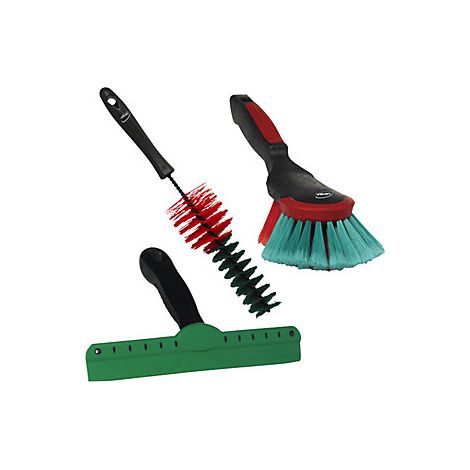 Vikan  Set per la pulizia dei veicoli  2 spazzole e 1 spatola 
