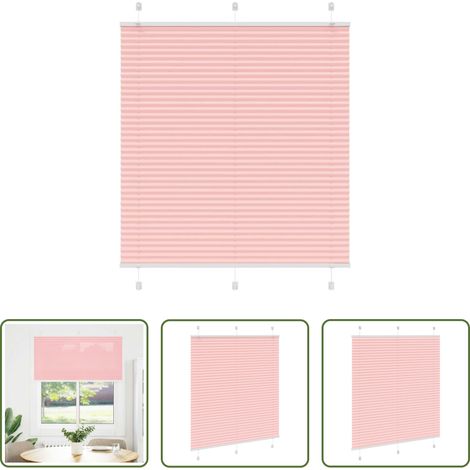 Sichtschutz - Plissee Rosa 120x150 cm Stoffbreite 119,4 cm Polyester (1/5)