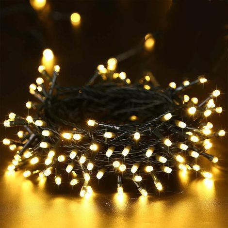 Waterproof LED strip lights for indoor use, bedrooms, windows, trees, birthdays, gardens, festivals, 20m, 200 LEDs, warm white (1/5)