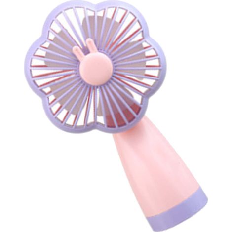 Mini-Handventilator, tragbar, USB-aufladbar, kleiner Taschenventilator, batteriebetrieben, ideal für Reisen, Taro Pink (1/5)