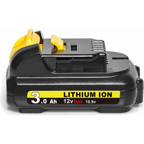 12V 3Ah Li-Ion Akku für DeWalt DCB120 DCB123 DCB127 12V Elektrowerkzeuge