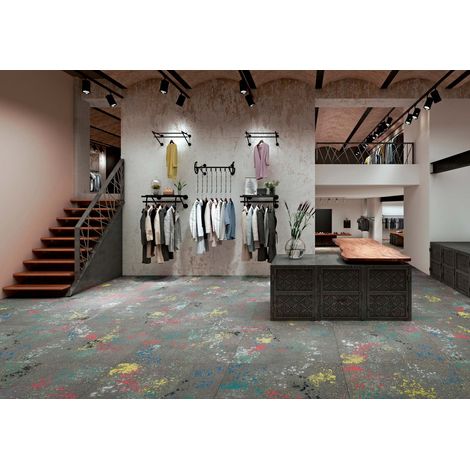 Carrelage effet terrazzo Wind 100x100cm Multicolore - Naturel - boîte de 0.99 m2 100x100 cm Multicolore - Naturel - boîte de 0.99 m2 (1/2)