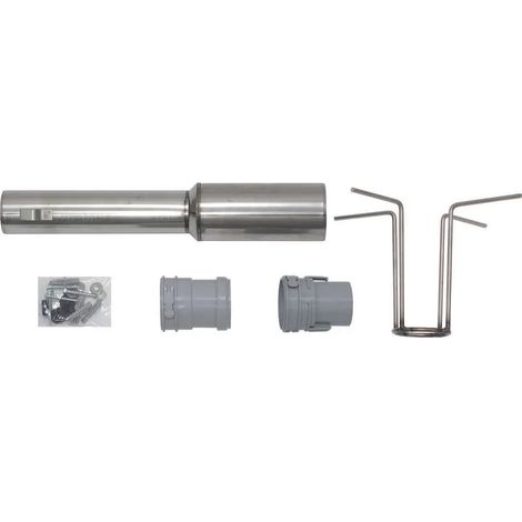 Vaillant Set 3 éléments de base inox pour système d'évacuation DN 60 PP flexible, 0020095594