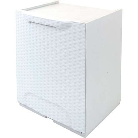 Cassonetto bianco rattan Artplast