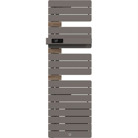 THERMOR - Sèche-serviettes connecté Allure 4 étroit 1600W Roche/Chêne Mat à gauche - 483354 (1/2)