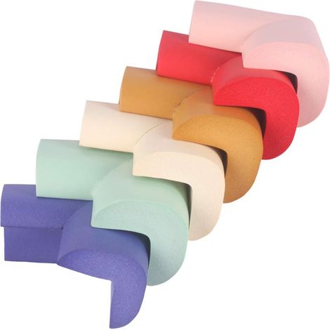 Protections d'angle pour table en verre, protections d'angle de sécurité enfant, 6 protections d'angle en mousse pour meubles et verrous de sécurité