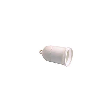 Douille E27 4A 250V blanc (1/2)