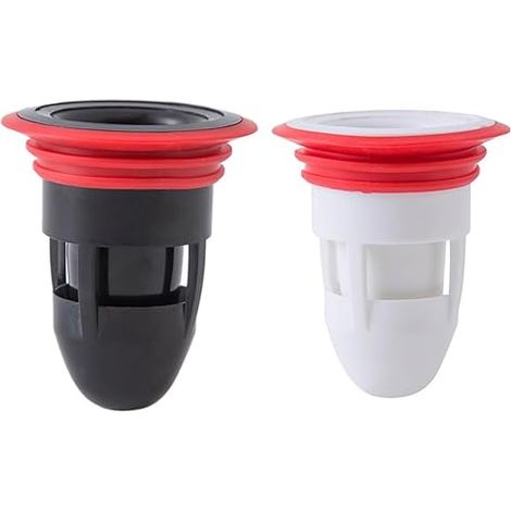 Set di 2 filtri per lavello da cucina in silicone con nucleo di drenaggio e tappi impermeabili, resistenti agli odori e agli insetti, per scarichi di cucina e bagno, uso domestico.