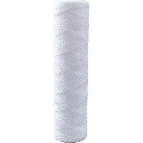 Lot de 5 cartouches filtrantes à eau 5 microns 25,4 cm pour sédiments et filtration des sédiments universels Remplacement universel Polypropylène osmose inverse Préfiltre (1/4)