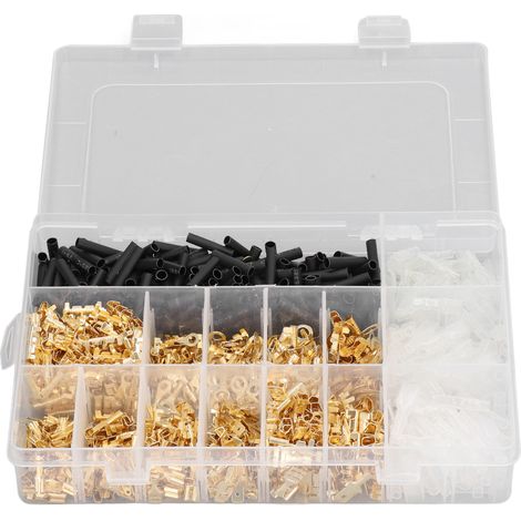 Kit de 1050 cosses à œillet mâles et femelles de 2,8 mm, 4,8 mm et 6,3 mm (1/5)