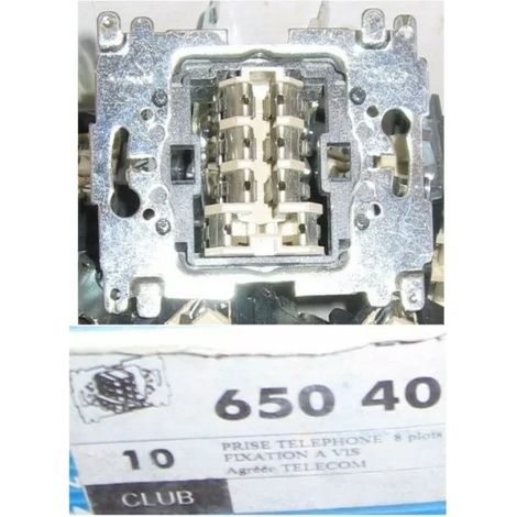 Arnould 65040 Prise Téléphone 8 plots - Club
