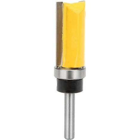 1/4-Zoll-Schaft-Lager-Bündigfräser für Holzbearbeitung, Schreinerwerkzeug zum Nutenfräsen und Trimmen von 1/4 x 3/4 x 3 Zoll
