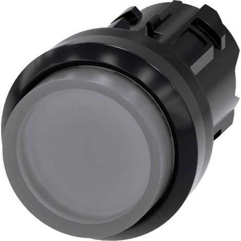 Siemens 3SU10010BB700AA0 3SU1001-0BB70-0AA0 Bouton-poussoir lumineux à rappel collerette plastique, rond bouton noir, t (1/2)