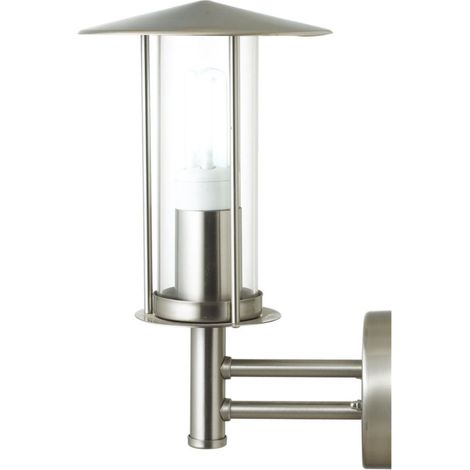HILIGHT Wandleuchte Edelstahl/Glas