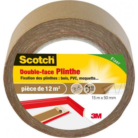 3M SCOTCH Double-face - 15 m x 50 mm - Plinthe (1/2)