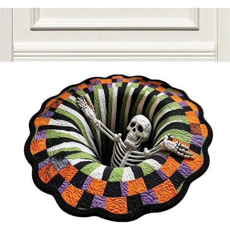 Alfombrilla de baño de Halloween - Alfombras redondas antideslizantes para fiestas y decoración del hogar (1/5)