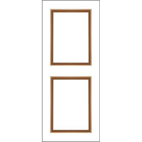 Nordlinger – Pack de 2 moulures de porte 80 x 60 cm – Prêtes à poser pour portes de 83 cm – Garniture de porte coulissante en bois