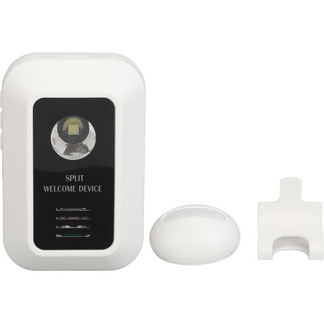 Détecteur de mouvement sans fil, alarme, 32 chansons, 490 pieds, veilleuse LED, Volume réglable 0 à 80db, capteur de bienvenue pour la maison (1/5)