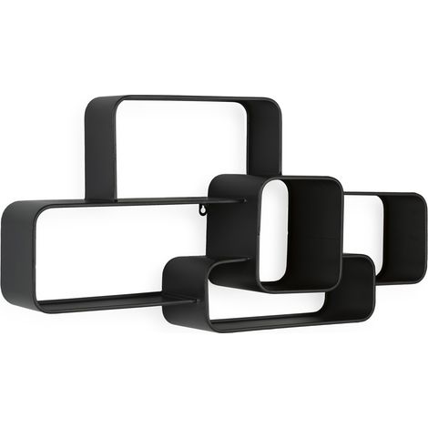 Estanteria 80X16X40,2 Metal Negro (1/2)