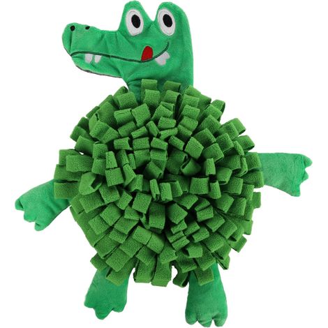 Jeu d'occupation et de fouille jammie Crocodile pour chien 38 cm
