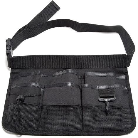 Ceinture porte-outils unisexe pratique, Ceinture d'outils de travail avec 7 poches, Ceinture de menuisier, Noir