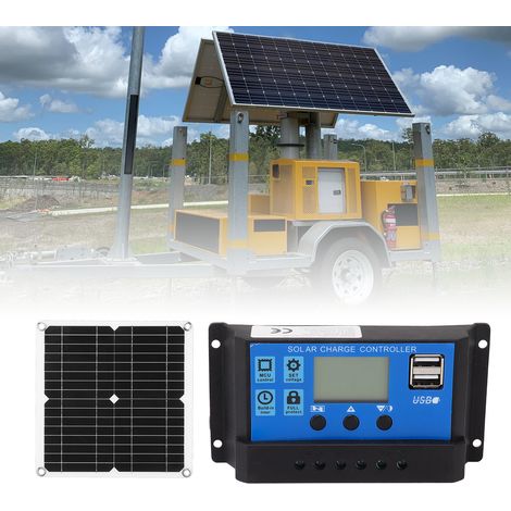 Kit de panneau photovoltaïque monocristallin semi-flexible 12 V de 12 W (1/5)