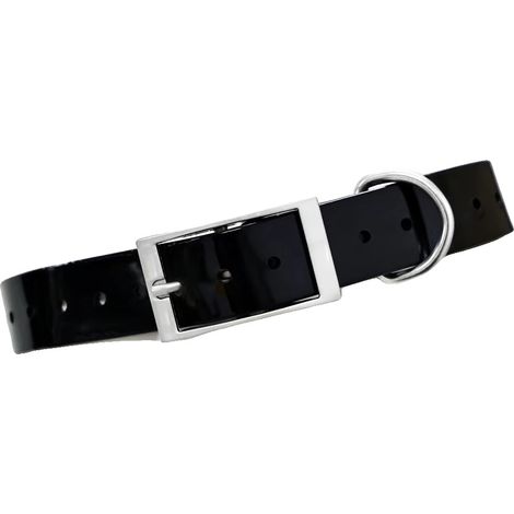Hundehalsband, wasserdicht, strapazierfähig, L-f, schwarz (1/2)