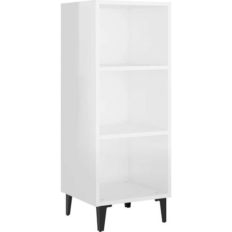 Maison Exclusive - Aparador de madera contrachapada blanco brillo (1/5)