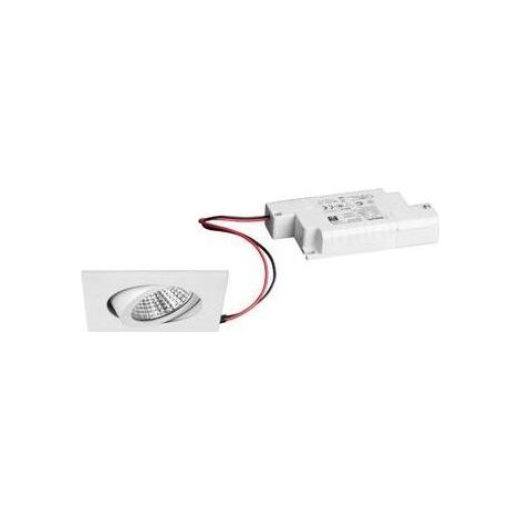 Brumberg LED Einbaustrahler, 230V, 6W, 3000K, 640 lm eckig, weiß, dimmbar - mit Netzteil - 82 x 4 mm (1/5)