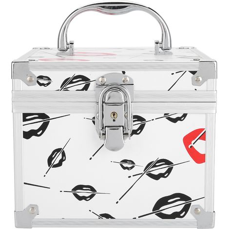 Coffret de rangement cosmétique professionnel - Boîte de transport pour bijoux et maquillage, étui organiseur de taille S (1/5)