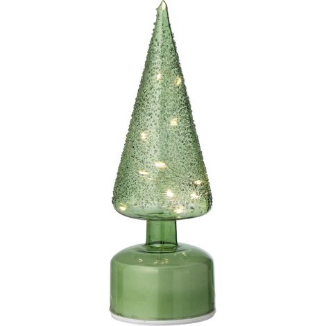 Sapin Tournant à LED "Lenard" 27cm Vert