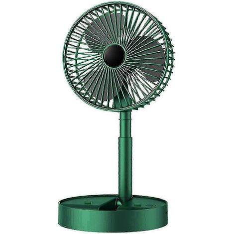 Ventilateur sur pied silencieux idéal pour les chambres d'étudiants avec 3 vitesses - Vert électrique (1/4)