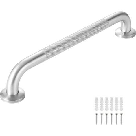 Barre d'appui de baignoire et de toilettes en acier inoxydable 30/40/45 cm, antidérapante, porte-serviettes-AquaForge