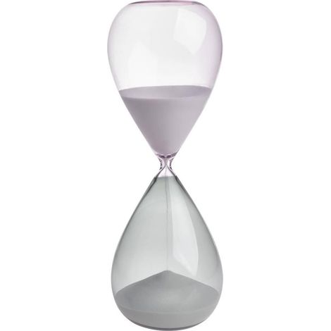 Tfa-Dostmann Temporizador elegante gris y rosa 106x106 mm