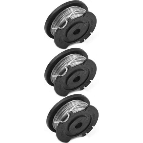 Lot de 3 bobines de rechange – Compatibles avec débroussailleuses – Fil de coupe – Référence standard – Entretien jardin (1/5)