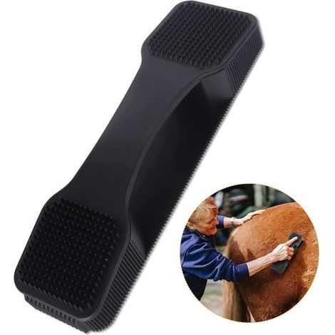 Brosse de Toilettage - Peigne de Massage - Toilettage Efficace - Pour Chevaux et Grands Chiens - Soin (1/4)