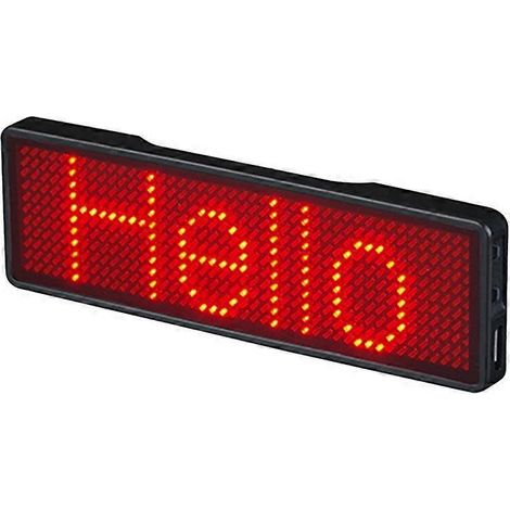 Badge nominatif LED Bluetooth rechargeable, panneau lumineux LED, type 2-- (1/5)