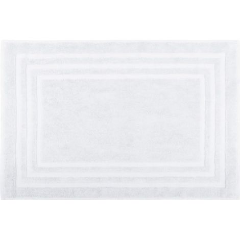 1 Tapis de Bain, 45x70 cm, Coton Bio, Doux et Absorbant, Modèle Lagune, pour Salle de Bain (1/5)