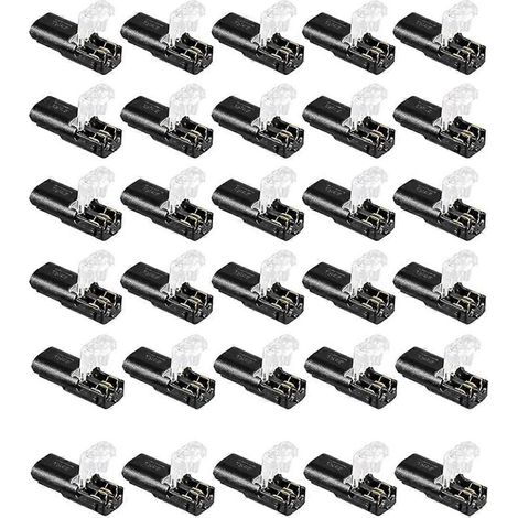 Connecteur enfichable double fil avec boucle de verrouillage (paquet de 30) (1/4)