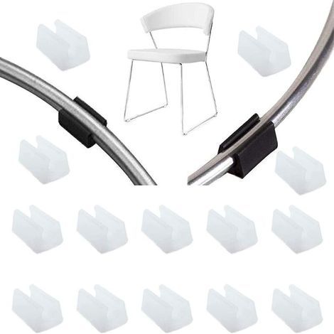 Lot de 32 capuchons de protection pour pieds de meubles – Silicone blanc – Diamètre 10mm – Réduit bruit et rayures au sol - 32pcs (1/5)