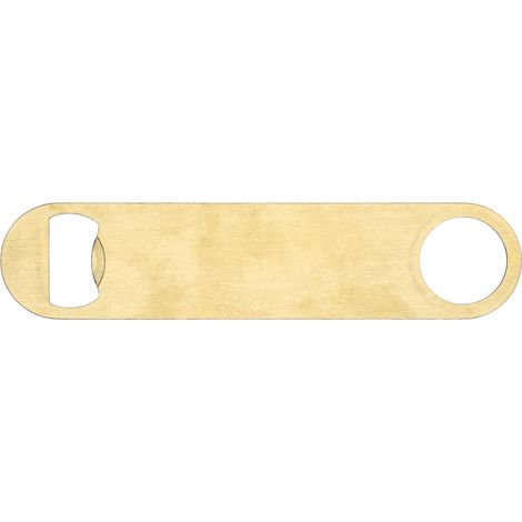 Dickwandiger Flaschenöffner aus Edelstahl, Bierflaschenöffner für Bar, Barkeeper, Zuhause, goldfarben, robustes Werkzeug (1/5)