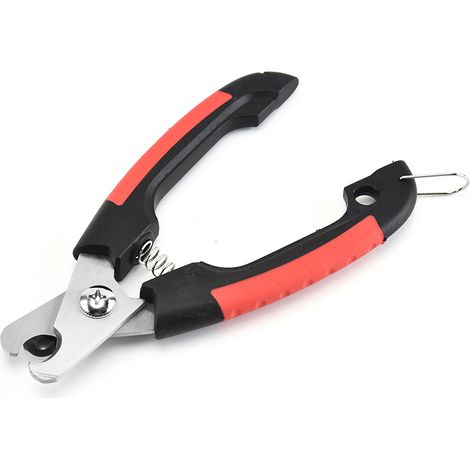 Coupe-ongles pour chiens en acier inoxydable 16 cm (rouge) - Coupe-ongles pour animaux - Poignée ergonomique - Convient à toutes les tailles (1/5)
