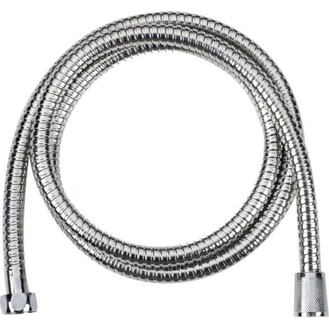 Flexible de douche en acier inoxydable de 1,5 m, couleur argent, pour douchette et installation dans la salle de bain.-AquaForge (1/2)